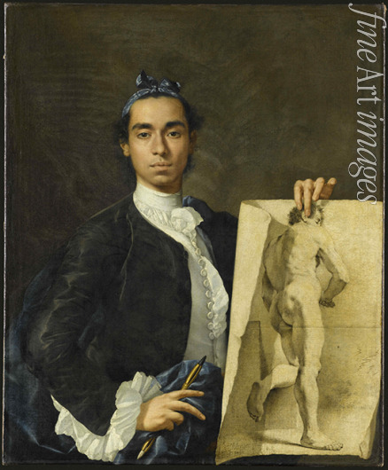 Meléndez Luis Egidio - Self-portrait Holding an Academic Study
