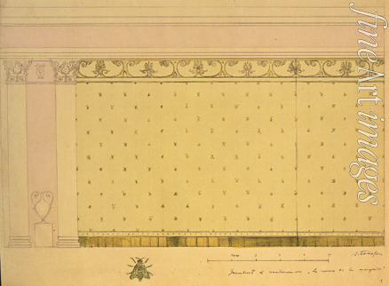 Bakst Léon - Entwurf des Vorhanges zur Pantomime Das Herz der Marquise