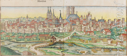 Wolgemut Michael - View of the city of Munich (from the Schedel's Chronicle of the World)