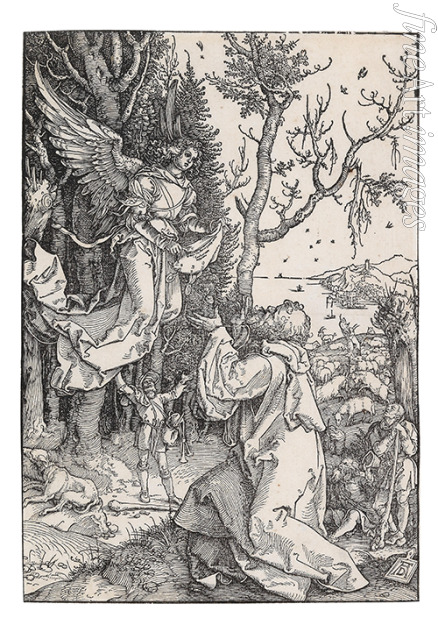 Dürer Albrecht - Joachim und der Engel, aus dem Marienleben