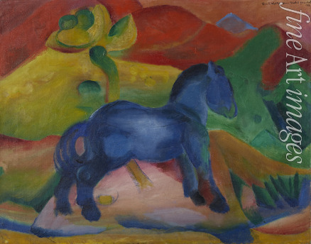 Marc Franz - Blaues Pferdchen (Kinderbild)