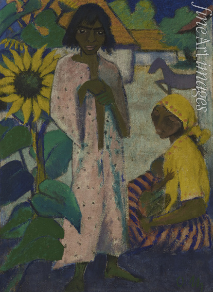 Mueller Otto - Gypsies with Sunflowers