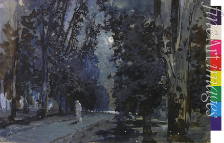 Levitan Isaak Ilyich - The shadows. Moonlight night