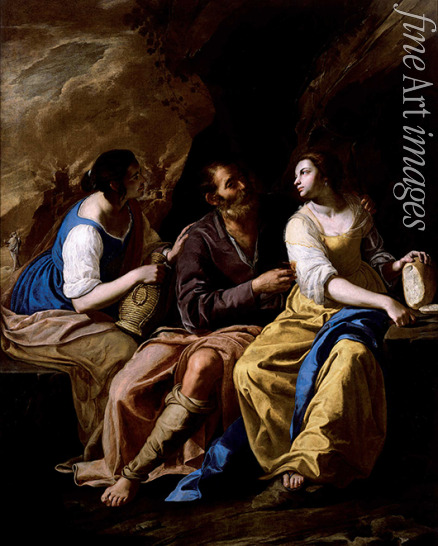 Cavallino Bernardo - Lot mit seinen beiden Töchtern