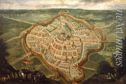 Heintz Joseph the Younger - Map of the city of Udine, mid 17th century