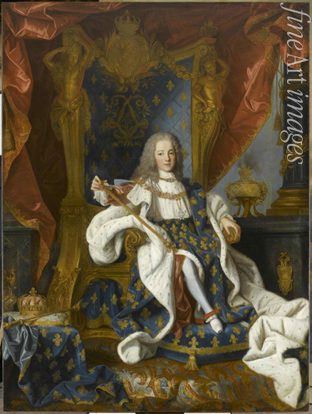 Ranc Jean - Portrait of Louis XV (1710-1774) king of France, at the age of 9