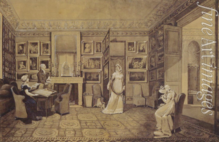 Vigée Le Brun Louise Élisabeth - Drawing Room in the Baryatinsky House in Altona