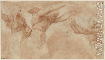 Raphael (Raffaello Sanzio da Urbino) - Study for the Gods Celebrating the Wedding of Psyche and Cupid
