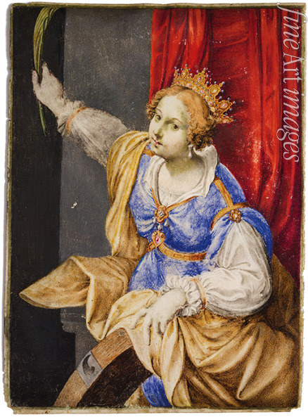 Corvina Maddalena - Artemisia Gentileschi als Heilige Katharina von Alexandrien