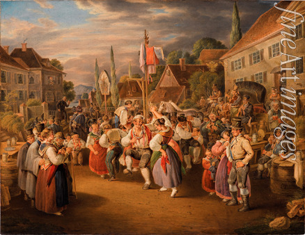 Pflug Johann Baptist - Harvest festival with rooster dance