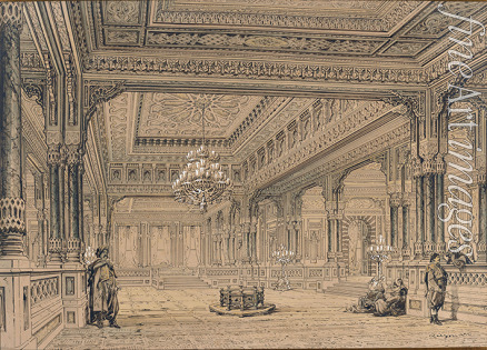 Preziosi Amedeo - Interior of the Ciragan Palace in Istanbul