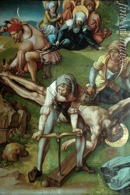 Dürer Albrecht - Seven Sorrows Polyptych: Christ Nailed to the Cross 