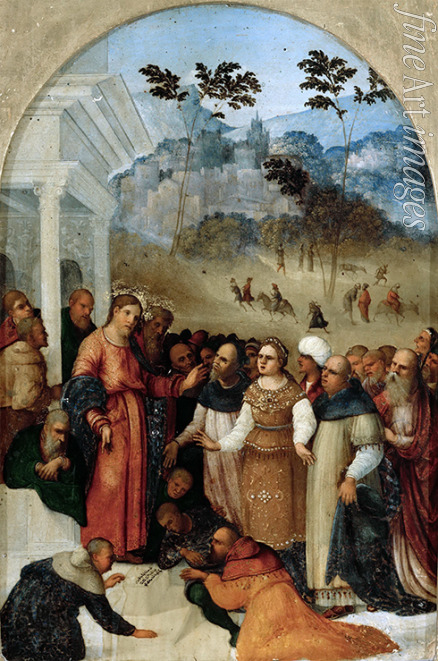 Mazzolino Ludovico - Christus und die Sünderin
