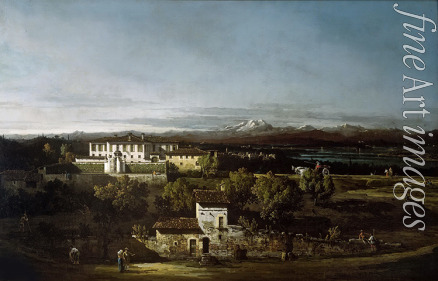 Bellotto Bernardo - View of Villa Perabò, later Melzi, in Gazzada