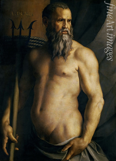 Bronzino Agnolo - Porträt von Andrea Doria als Neptun 