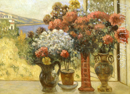 Petrovichev Pyotr Ivanovich - Flowers against the sea
