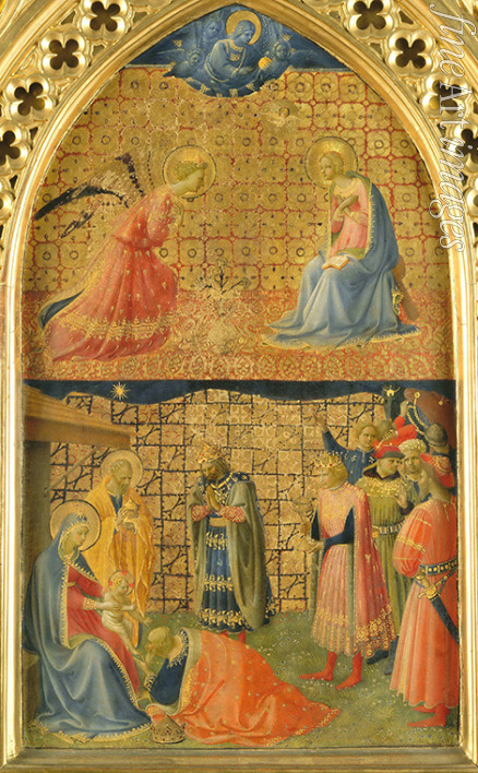 Angelico Fra Giovanni da Fiesole - The Annunciation and The Adoration of the Magi