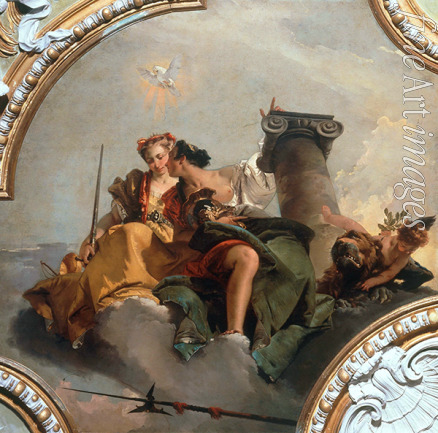 Tiepolo Giambattista - Courage and Justice 