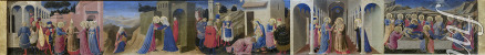 Angelico Fra Giovanni da Fiesole - Predella of the Altarpiece The Annunciation