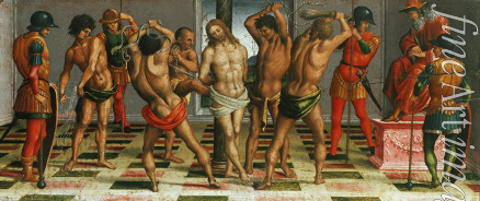 Signorelli Luca - Die Geißelung Jesu (Die Beweinung Christi, Predella)