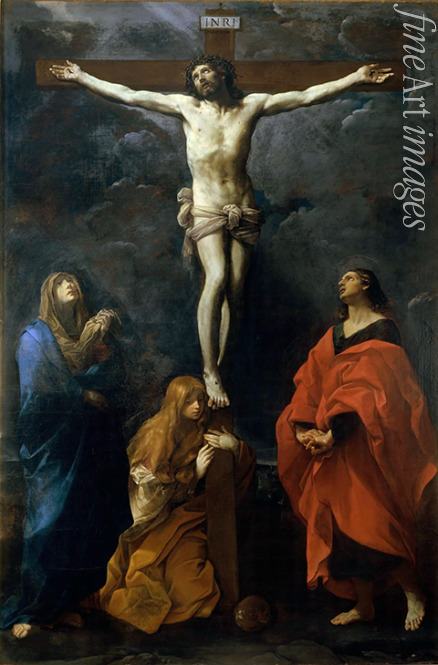 Reni Guido - Christus am Kreuz, mit Maria, Johannes und Maria Magdalena