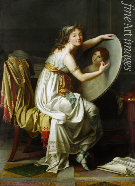 David Jacques Louis - Porträt von Rose Adélaïde Ducreux
