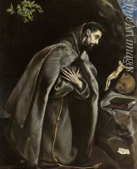 El Greco Dominico - Der heilige Franziskus im Gebet