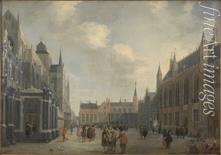 Meunincxhove Jan Baptist van - Burg Square in Bruges
