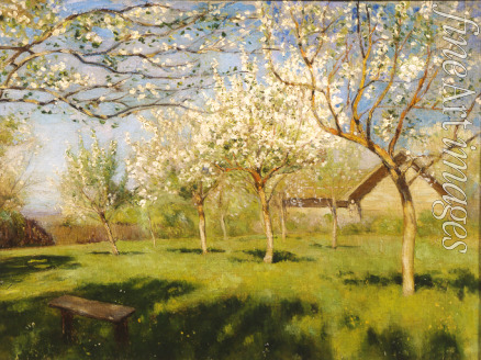 Levitan Isaak Ilyich - Apple trees blooming