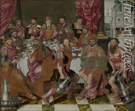 Claeissens Antoon (Antonius) - Banquet of the council members of the Town Hall