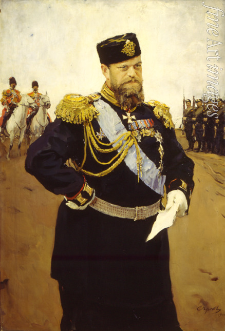 Serov Valentin Alexandrovich - Portrait of the Emperor Alexander III (1845-1894)
