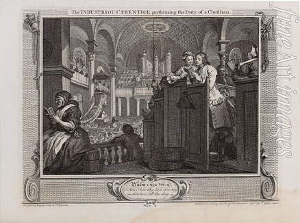 Hogarth William - The Industrious 'Prentice performing the Duty of a Christian. Series 