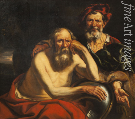 Jordaens Jacob - Heraklit und Demokrit