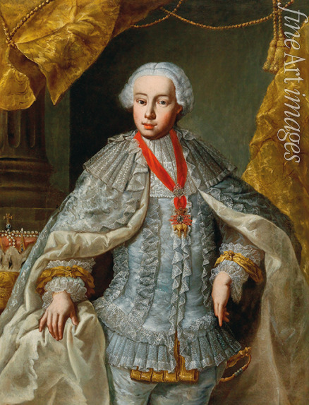 Anonymous - Portrait of Archduke Leopold (future Emperor Leopold II) in wedding gown