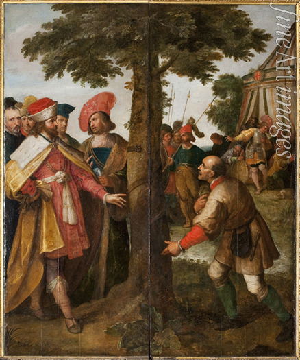 Francken Frans the Younger - The miracle of the tree cut down. (The miracle of Saint Gummarus)