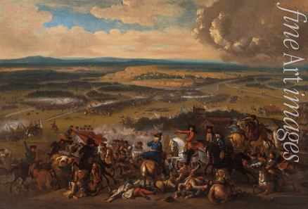 Unbekannter Künstler - Die Schlacht am Speyerbach am 15. November 1703