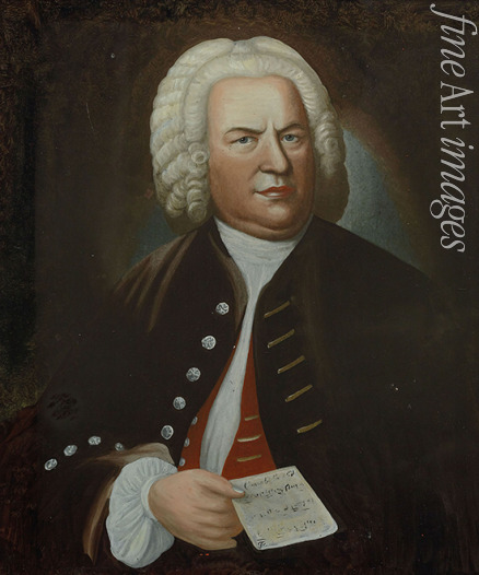 Haussmann Elias Gottlob - Porträt von Johann Sebastian Bach