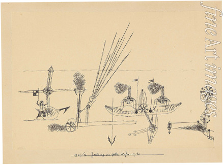 Klee Paul - Zeichnung zum gelben Hafen