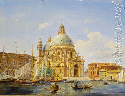 Adam Jean-Victor Vincent - Ansichten von Venedig. Die Kirche Santa Maria della Salute