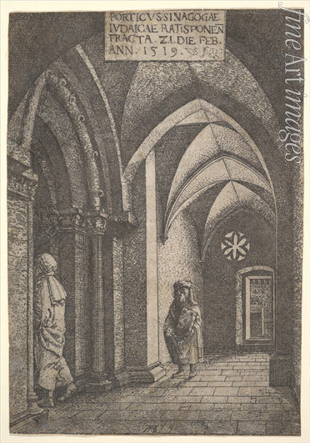 Altdorfer Albrecht - The Entrance Hall of the Regensburg Synagogue