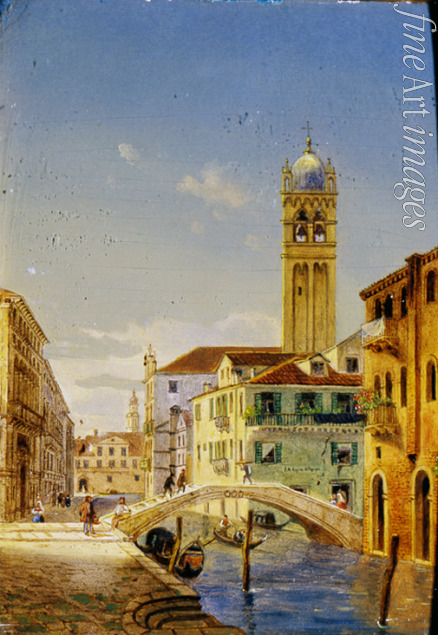 Adam Jean-Victor Vincent - Ansichten von Venedig. Die Kirche San Sebastiano