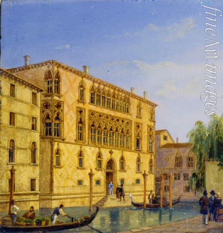 Adam Jean-Victor Vincent - Views of Venice. Palazzo Giovanelli