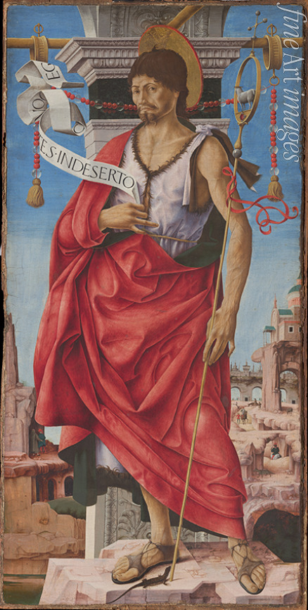 Francesco del Cossa - Polittico Griffoni: Saint John the Baptist 