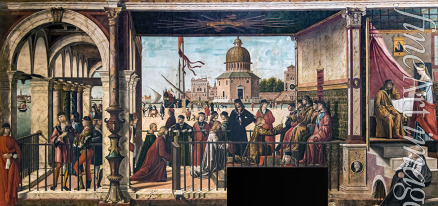 Carpaccio Vittore - Arrival of the English Ambassadors at the Court of the King of Brittany (The Legend of Saint Ursula)