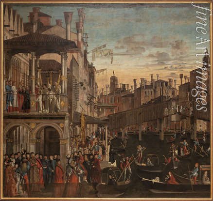 Carpaccio Vittore - Miracle of the Holy Cross at the Ponte di Rialto