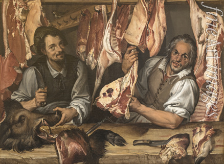 Passerotti (Passarotti) Bartolomeo - The Butcher Shop (La Macelleria) 
