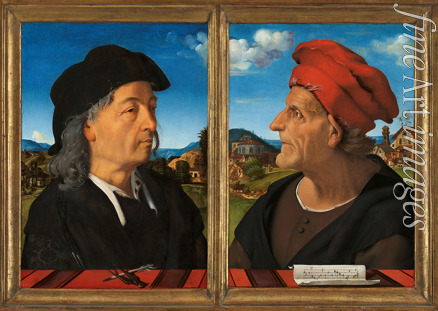 Piero di Cosimo - Bildnisse von Giuliano und Francesco Giamberti da Sangallo