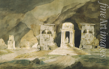 Hudfield Henry - Old cemetery. Stage design for a theatre play