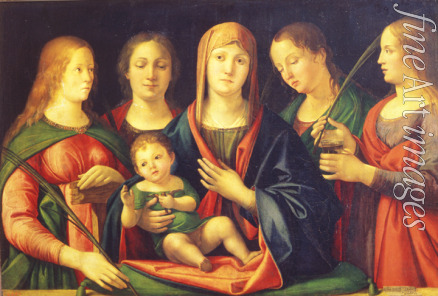 Vivarini Alvise - Madonna and Child with Mary Magdalen, Saint Catherine and two Saints