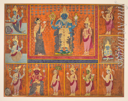 Anonymous - Vishnu and his ten avatars